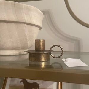 Elegant Gold Candle Holder